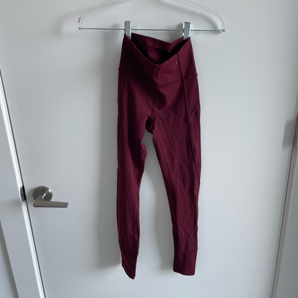 Lululemon Red Leggings High Rise